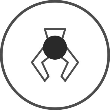 Pençe makinesini temsil eden minimalist bir simge, atari salonu, oyun ve eğlenceyle ilgili tasarımlar için mükemmel. Basit ve temiz, eğlenceli ve nostaljik..