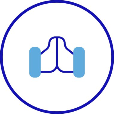 Kendini dengeleyen elektrikli scooter 'ın temiz ve basit bir simgesi, modern ulaşım ve kişisel hareketlilik çözümlerini temsil etmek için mükemmel..