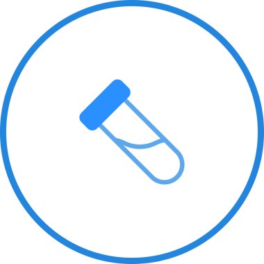 İçinde mavi sıvı bulunan bir test tüpünün tasviri bilimsel ya da tıbbi bağlamlar için mükemmel. Eğitimsel materyaller ve araştırmayla ilgili içerik için ideal.