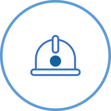 Güvenlik, mühendislik ve endüstriyel meslekleri temsil eden basit, temiz bir imaj. İnşaat ve imalattaki güvenlik önlemlerini sembolize etmek için bunu kullanın.