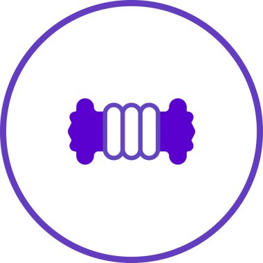 Mor bir akordiyonun izole vektör grafiği. Herhangi bir projeye müzik veya kültürel öğe eklemek için mükemmel.