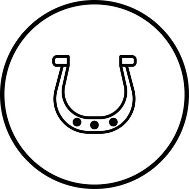 At nalının minimalist bir çizimi, şans ve iyi şansı simgeliyor. Grafik tasarım projeleri, simgeler veya dekoratif öğeler için mükemmel.