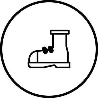 Ağ tasarımı ve diğer uygulamalar için uygun bir çerçeve içerisindeki basit ve zarif çizim ana hatları simgesi. Gösterişli ayakkabılar ya da moda ürünleri için mükemmel..