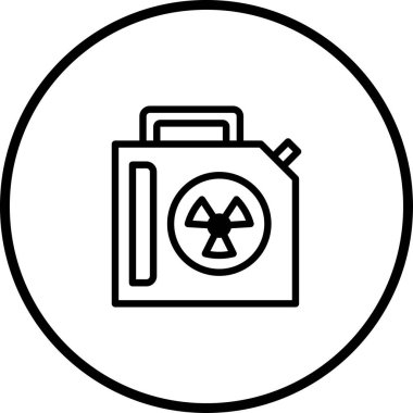 Radyasyon sembollü bir konteynır nükleer tehlike ve potansiyel tehlike anlamına gelir. Bu simge radyoaktif materyaller ve kirlenme riskleri için bir uyarı görevi görür.