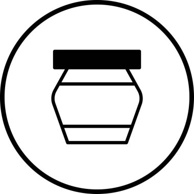 Basit bir taslak ile tasarlanmış kapaklı temiz ve minimalist bir kavanoz simgesi. Depolama, etiketleme ve paketleme ihtiyaçları için harikadır..