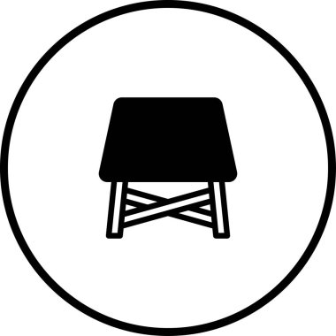 Çemberin içindeki bir dışkının minimalist siyah beyaz çizimi. Tasarım basit ve temizdir, simge veya grafik ögesi olarak kullanmak için mükemmeldir.