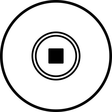 Eski bir Çin sikkesinin minimalist tasarımı. Merkezinde kare bir delik olan dairesel bir şekil var. Geleneksel finansmanı temsil ediyor..