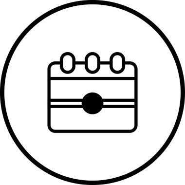 Bu bir minimalist takvim ikonu, dijital arayüzler için mükemmel. Zamanlamayı, hatırlatıcıları ve önemli tarihleri temiz bir tasarım ile temsil eder.