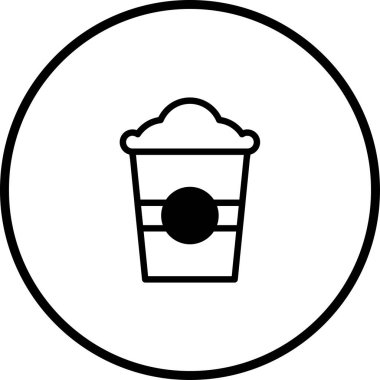 Çember içindeki bir kahve fincanının minimalist çizgisi çizimi, logolar ve simgeler için mükemmel, modern, temiz bir estetik sunuyor..