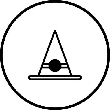 Minimalist bir Oktoberfest ikonu, festival tasarımı ve markalaşma malzemeleri için ideal bir Bavyera şapkasını daire içinde sergiliyor.