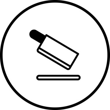 Kesme tahtasını kesmek üzere olan bir satırı içeren minimalist mutfak ikonu mutfak temalı tasarımlar, restoran menüleri veya yemek pişirme dersleri için mükemmel..