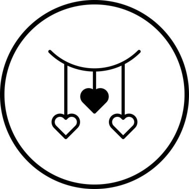 Kalp çelengi içeren basit ve zarif bir vektör çizimi, Sevgililer Günü ya da herhangi bir romantik kutlama için ideal. Tebrik kartları, davetiyeler ve grafik tasarım projeleri için mükemmel.