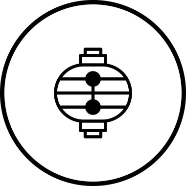 Kültürel bir sembol olan Asya fenerinin zarif minimalist çizimi. Festival tasarımları, kültürel projeler ve dekoratif sanatlar için ideal..