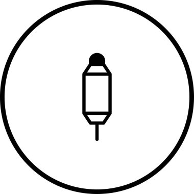 Bu resim, spor, eğlence ve fitness kavramlarını temsil etmek için ideal bir daire içindeki bir mekik sikinin minimalist doğrusal vektör illüstrasyonunu içerir..