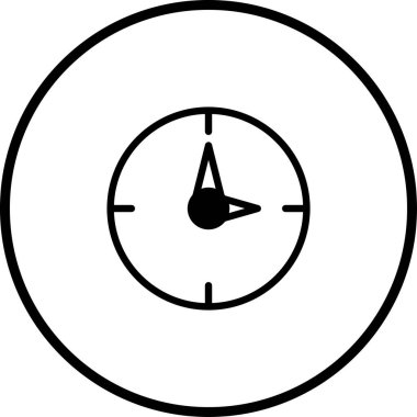 Zamanı, teslim tarihlerini ve verimliliği simgeleyen minimalist bir saat simgesi. Saatin anahtar olduğu web siteleri, uygulamalar veya tasarımlar için mükemmel..