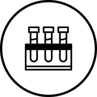 Görüntü, tıbbi ve teknolojik bağlamlarda bilimsel analiz, araştırma ve yenilikleri temsil etmek için mükemmel olan minimalist tasarım laboratuvar ekipmanlarını gösteriyor..