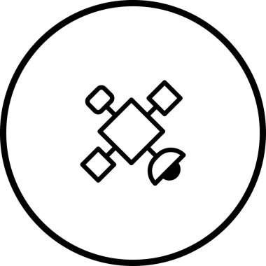 Bir minimalist çizgi daire şeklinde sarılı bir uyduyu resmediyor. Tasarım, teknoloji, iletişim ve uzay keşfi kavramlarını basitleştirilmiş, modern bir tarzda ortaya koyuyor..