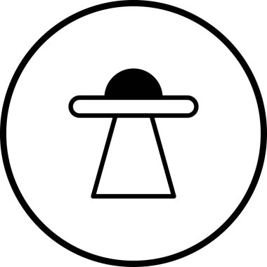 Uzay keşfi, bilim kurgu ya da açıklanamayan fenomenlerle ilgili temalar için mükemmel bir UFO tasvir eden minimalist bir ikon. Gösterişli tasarım modern bir dokunuş katıyor..