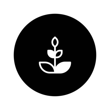 Büyümeyi, sürdürülebilirliği ve çevresel farkındalığı sembolize eden minimalist bir bitki simgesi. Çevre dostu markalar ve doğayla ilgili temalar için ideal.