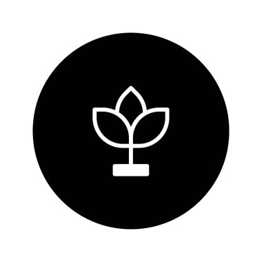 Bir dairenin içinde organik büyüme sembolü içeren zarif botanik logo tasarımı. Doğa, sağlık, güzellik veya spa ile ilgili kavramlar ile ilişkilendirilmiş markalaşma için mükemmel.