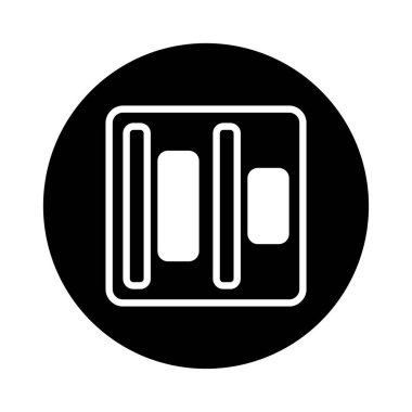 Web tasarımı ve kullanıcı arayüzü uygulamaları için idealdir, yapıyı ve planlamayı minimalist tarzda temsil eder..