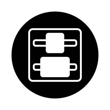 Ayarlar için basit bir ayar düğmesi simgesi. Bu simge web siteleri, uygulamalar ve diğer dijital arayüzler için uygundur. Ayarları özelleştirme ve ayarlama yeteneğini temsil eder.