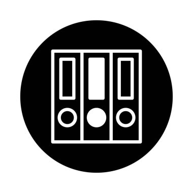 Organize dosyaları gösteren basit bir simge, verimlilik, iş organizasyonu ve profesyonel kayıt tutma temaları için mükemmel. Yönetim kavramlarının gösterilmesine ihtiyaç duyan sunumlar veya web siteleri için ideal.