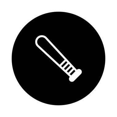 Beyzbol sopasının temiz ve basit bir çizimi, simgeler, logolar veya diğer grafik tasarımlar için mükemmel. Siyah ve beyaz renk şeması çok yönlülüğü güvence altına alır.