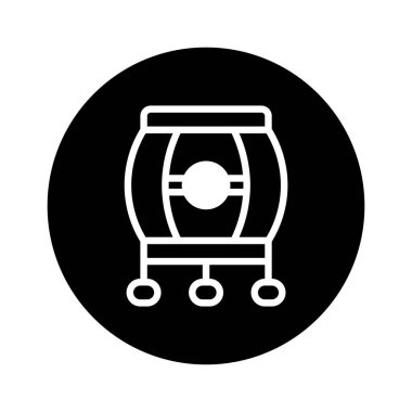 Bu resim geleneksel bir Çin fenerinin, kültürel kutlamalar, grafik tasarımlar ve şenlikli dekorasyonlar için ideal siyah-beyaz çizimlerini gösteriyor..