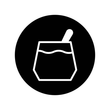 Basit ve şık bir ikon, balküpünü bir kepçeyle tasvir ediyor. Tasarımlarınıza, web sitelerinize ya da markanıza biraz tatlılık katmak için mükemmel..