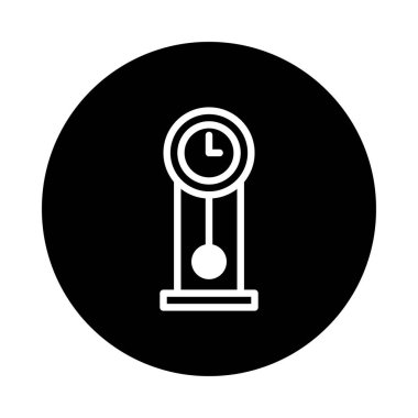 Büyükbaba saatinin minimalist bir simgesi, zamansız zarafet ve dakikliği somutlaştırıyor. Tasarımlar için mükemmel. Biraz klasik cazibeye ve geleneksel zaman tutmasına ihtiyaç var..