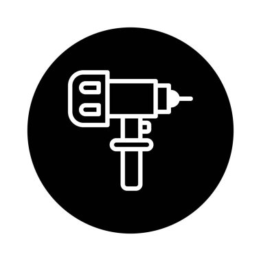 Bu resim matkabın minimalist bir örneğini gösteriyor. İnşaat, onarım ve endüstri ile ilgili kavramları temsil etmek için mükemmeldir..