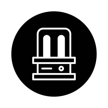 Bu resim modern bir masa lambasının soyut bir temsilini içerir. Tasarım minimalist, siyah arkaplan üzerinde beyaz çizgiler kullanarak çarpıcı bir siluet oluşturuyor..