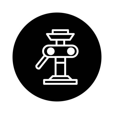 Bir mekanik krikonun taslak simgesi olarak basit vektör grafiği, otomotiv tamirini, endüstriyel araçları veya mühendisliği sembolize etmek için uygundur.