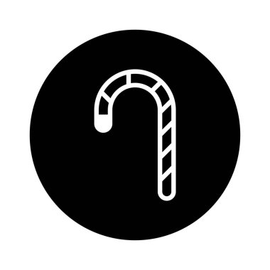 Basit ve zarif bir siyah beyaz şeker kamışı resmi, Noel tatili için mükemmel..