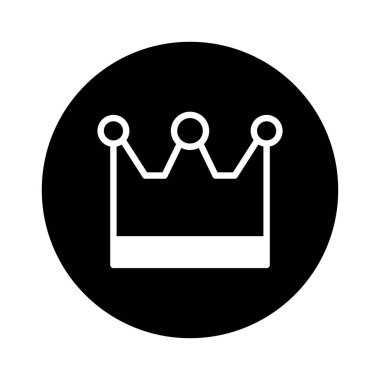 Çember içindeki bir taç ikonunun minimalist ve zarif bir çizimi. Gücü, krallığı ve liderliği sembolize eden bu tasarım, lüks ve başarı taşımak için idealdir..