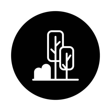 Bir minimalist ağaç ikonu tasarımı doğanın özünü zarif bir şekilde tasvir eder. Bu vektör grafiği, çeşitli uygulamalar, ekolojik kavramlar için basit ve çok yönlü bir sembol sunar..