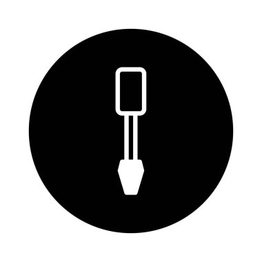 Basit ve zarif bir tornavida simgesi. Şık ve modern tasarım olarak tamir, bakım ya da inşaat kavramlarını temsil etmek için mükemmel..