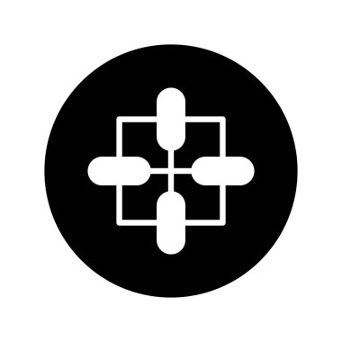 Ağ bağlantılarının soyut çizimi ve veri noktaları bir organizasyon içinde, minimalist bir siyah arkaplan üzerinde paylaşılıyor. İş ve teknoloji kavramları için ideal.