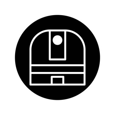 Teleskop tasvir eden minimalist siyah beyaz bir simge. Astronomi, bilim veya uzay keşfi ile ilgili projeler için uygundur.