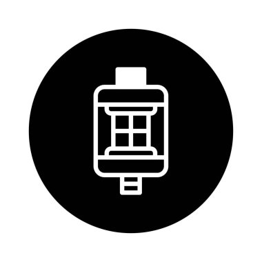 Bu siyah beyaz bir e-sigara atomizörünün minimalist bir çizimi. Vaping ve elektronik sigaralarla ilgili tasarım projeleri için mükemmel.