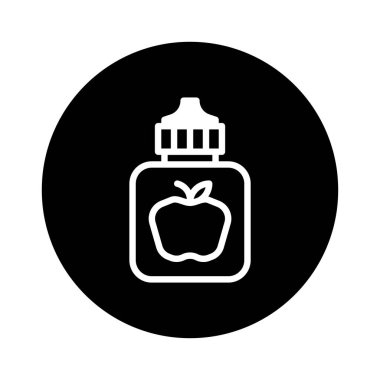 Minimalist bir vektör ikonu, bebekler için uygun ve sağlıklı beslenme seçeneklerini vurgulayan bir bebek maması sıkma kesesi sergiler. Ürün ambalajı ya da mutfak tasarımları için idealdir..