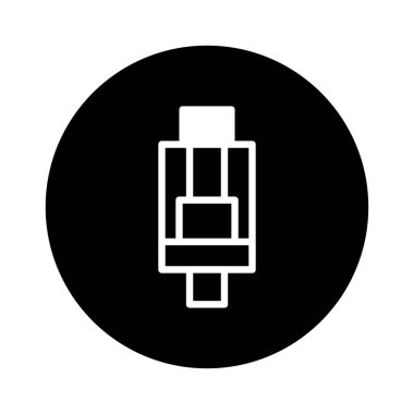 Modern teknoloji ve yaşam tarzı seçimlerini temsil eden, siyah dairesel bir arkaplan üzerine kurulmuş, minimalist bir görüntü..