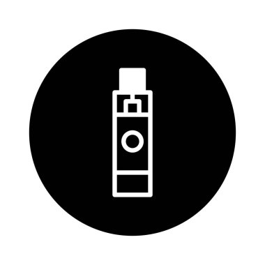 Temiz, minimalist bir kalem simgesi, modern teknolojiyi ve buharlaşan yaşam tarzını simgeliyor. Dijital kullanım için tasarlanmış bu basit, şık grafik web veya UI için mükemmeldir..