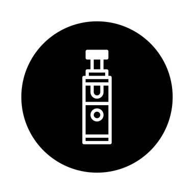 Bu, elektronik sigaraları veya minimalist bir tasarımda buhar kültürünü desteklemek için mükemmel bir buharlaştırma cihazının modern ve modaya uygun bir gösterimi..