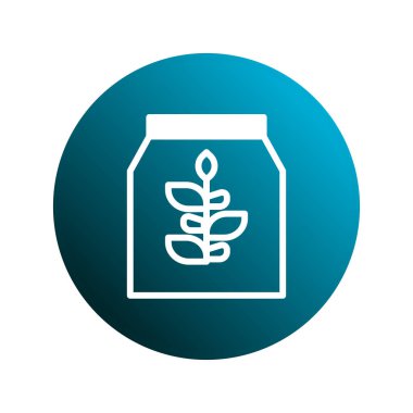 Filizli bir tohum torbasının minimalist bir simgesi sürdürülebilir tarımı sembolize eder. Logolar, web siteleri ve çevre dostu uygulamaları, çevre koruma ve organik bahçe girişimleri için mükemmel.