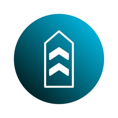 İleriye dönük hareketin, ilerlemenin veya çeşitli bağlamlardaki ilerlemenin görsel göstergesi olarak dizayn edilmiş yukarı dönük bir sembol içeren gevrek ve modern bir grafik..