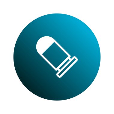 Şekillendirilmiş bir grafik, görsel iletişim ve yaratıcı projeler için ideal bir grafiksel çemberin içindeki bir mermiyi modern ve sanatsal bir tarzda sunar..