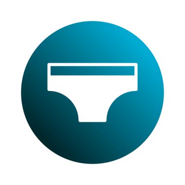 Mavi daireli arka planda beyaz iç çamaşırı resmi. Tasarım minimalist ve modern, moda ve tasarım projeleri için mükemmel..