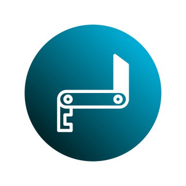 Bir çakı ikonu içeren minimalist bir tasarım. Açık hava aktivitelerini, kamp malzemelerini ve hayatta kalma ekipmanlarını temsil etmek için ideal. Basit, çok yönlü ve görsel olarak çekici..